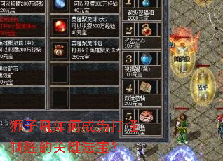 狮子吼如何成为打怪制胜的关键法宝? 狮子吼如何成为打怪制胜的关键法宝?