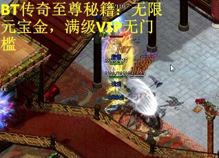 BT传奇至尊秘籍：无限元宝金，满级VIP无门槛