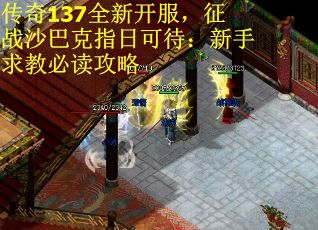 传奇137全新开服，征战沙巴克指日可待：新手求教必读攻略