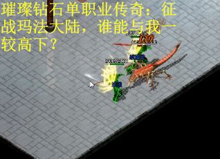 璀璨钻石单职业传奇：征战玛法大陆，谁能与我一较高下？