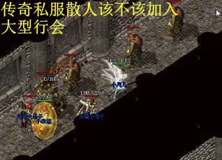传奇私服散人该不该加入大型行会