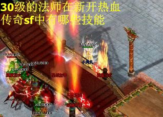 30级的法师在新开热血传奇sf中有哪些技能