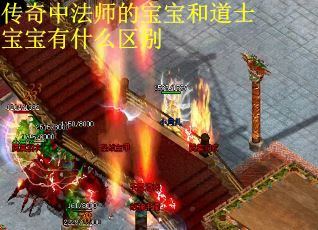 传奇中法师的宝宝和道士宝宝有什么区别