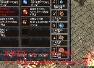 DreamlandϷиЧͨزƽռ