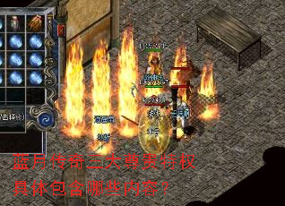 蓝月传奇三大尊贵特权具体包含哪些内容? 蓝月传奇三大尊贵特权具体包含哪些内容?