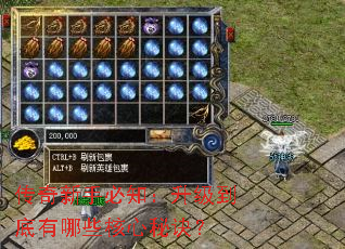 传奇新手必知:升级到底有哪些核心秘诀? 传奇新手必知:升级到底有哪些核心秘诀?